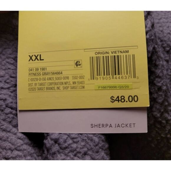 All in Motion Men's Sherpa Fleece Jacket - Picture 9 of 9